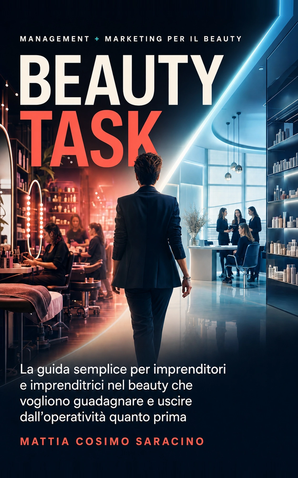 Beauty Task — copertina del libro di Mattia Cosimo Saracino